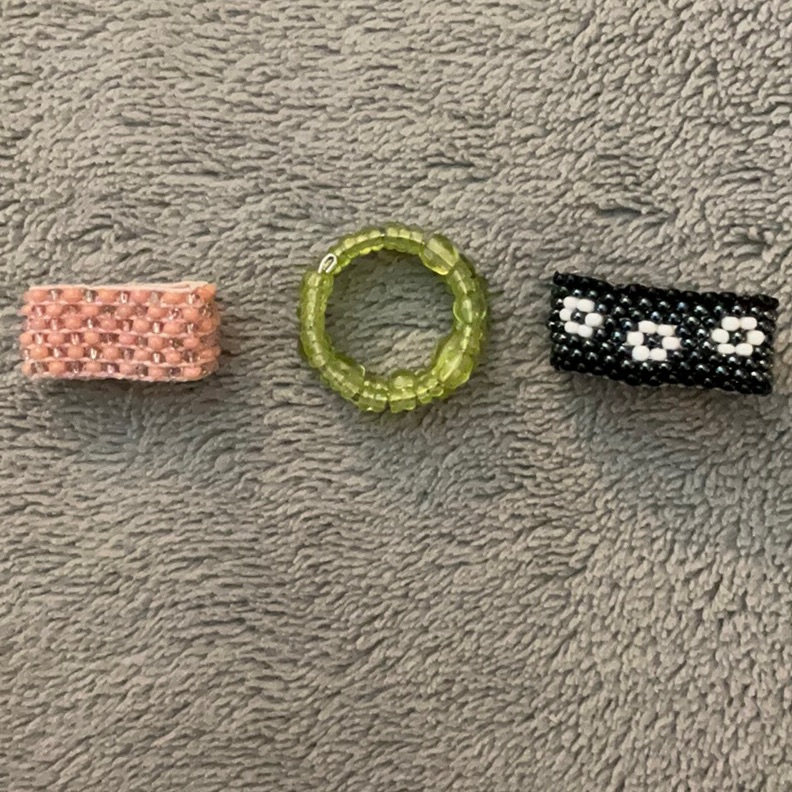 Vintage Seed Bead Rings
